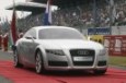 Audi nuvolari quattro on the legendary Le Mans Circuit