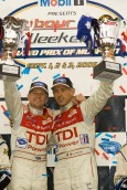 Los pilotos de Audi campeones de las American Le Mans Series