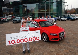 Audi celebra sus diez millones de vehículos en el segmento de las berlinas medias