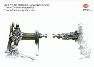 Audi V8 Manual Diferencial central TorsenG