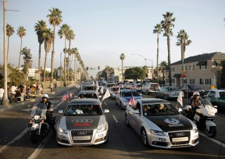 Audi Mileage Marathon / Ankunft und Abschlussveranstaltung des Audi Mileage Marathon in Santa Monica
