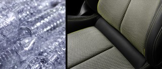 From bottle to fabric: Seat upholstery made of PET