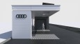 Rendering of the Audi charging hub site in Zurich
