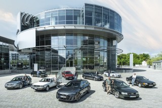 Nine generations of success: the new Audi A6 meets its elders