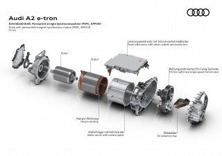 Audi A2 e-tron - Drive unit: permanent-magnet synchronous motor