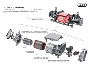 Audi A2 e-tron - Drive unit: permanent-magnet synchronous motor
